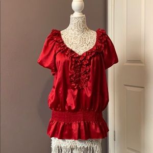 Gorgeous red blouse 2x 20/22
